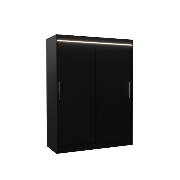 Szafa przesuwna z oświetleniem LED DENVER 150 Black 1018589