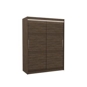 Szafa przesuwna z oświetleniem LED DENVER 150 Choco 1046753 Szafa przesuwna z oświetleniem LED DENVER 150 Choco 1046753