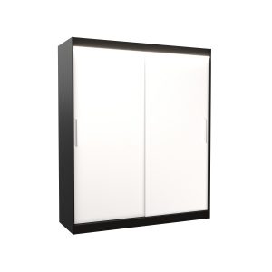 Szafa przesuwna z oświetleniem LED LINCOLN 180 Black 1005852 Szafa przesuwna z oświetleniem LED LINCOLN 180 Black 1005852