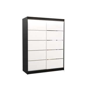 Szafa przesuwna z oświetleniem LED LUFT 150 Black 1030636 Szafa przesuwna z oświetleniem LED LUFT 150 Black 1030636