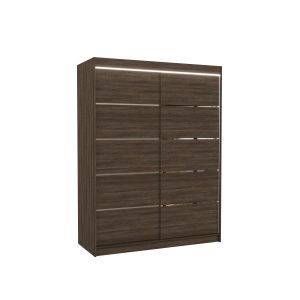 Szafa przesuwna z oświetleniem LED LUFT 150 Choco 1018206 Szafa przesuwna z oświetleniem LED LUFT 150 Choco 1018206