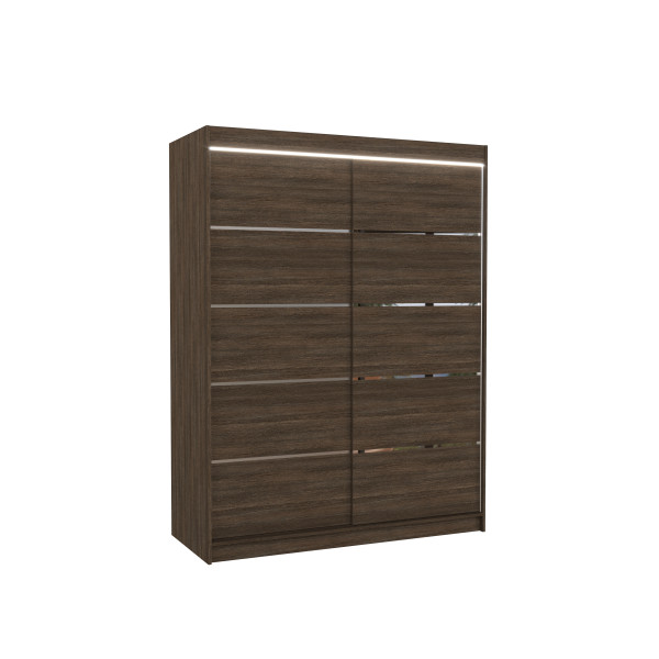 Szafa przesuwna z oświetleniem LED LUFT 150 Choco 1018206