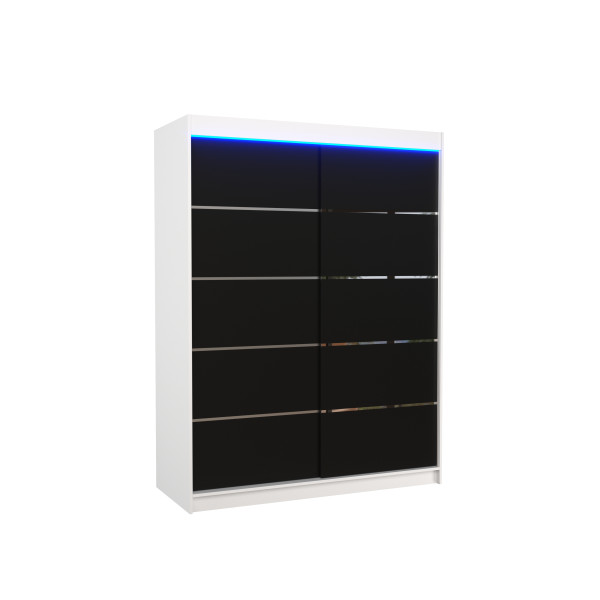 Szafa przesuwna z oświetleniem LED LUFT 150 White 1018103