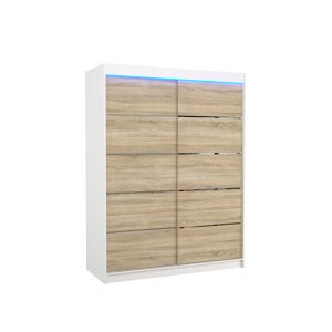 Szafa przesuwna z oświetleniem LED LUFT 150 White 1018129 Szafa przesuwna z oświetleniem LED LUFT 150 White 1018129