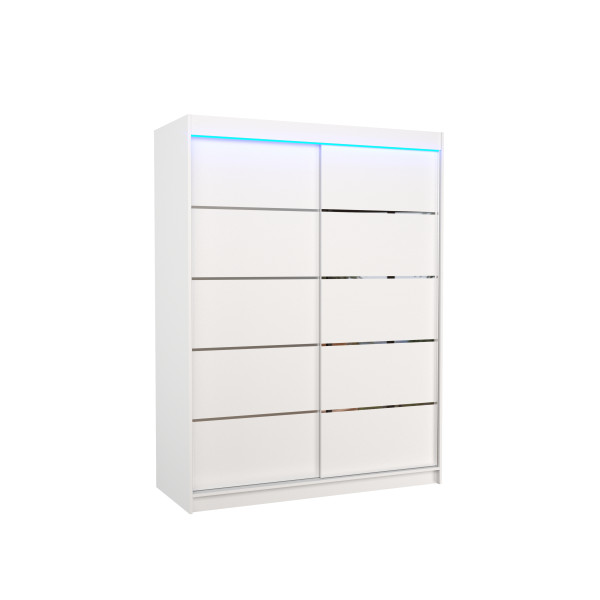 Szafa przesuwna z oświetleniem LED LUFT 150 White 1018082