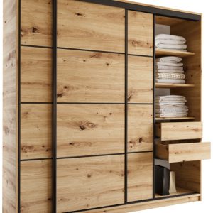 Szafa przesuwna z szufladami 200 cm artisan LOFT 527174 Szafa przesuwna z szufladami 200 cm artisan LOFT 527174