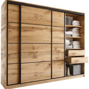 Szafa przesuwna z szufladami 250 cm wotan LOFT 527185
