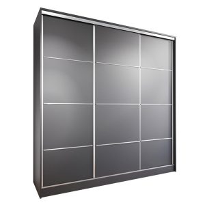 Szafa przesuwna z szufladami LOCUS D 180 czarna 237014