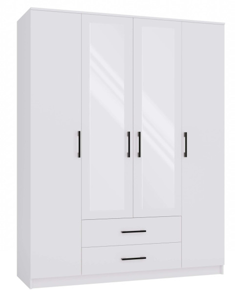 Szafa Romana 160 lustro 2 szuflady 160 cm biel 121392