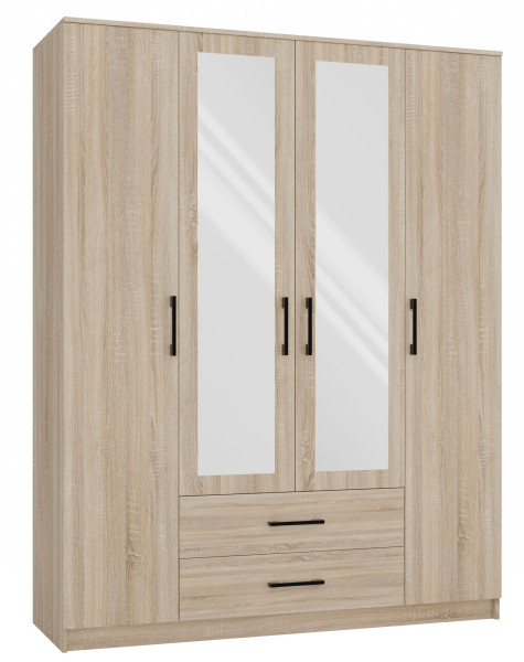 Szafa Romana 160 lustro 2 szuflady 160cm dąb sonoma 78569