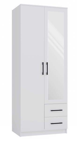 Szafa Romana 80 lustro 2 szuflady 80cm biała 78573