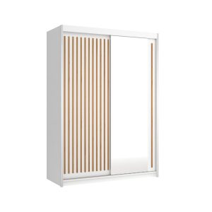 Szafa ROYAL 150 z lustrem Biały + listwy Wotan 309941