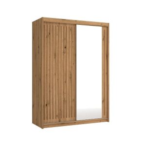 Szafa ROYAL 150 z lustrem Dąb Wotan + listwy Wotan 309944
