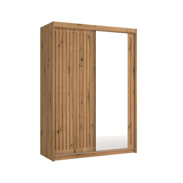 Szafa ROYAL 150 z lustrem Dąb Wotan + listwy Wotan 309944