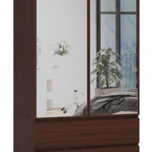 Szafa S 90 Cm 2 Drzwi 2 Szuflady 2 Lustra Pk Wenge 727987 Szafa S 90 Cm 2 Drzwi 2 Szuflady 2 Lustra Pk Wenge 727987