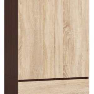 Szafa S 90 Cm 2 Drzwi 2 Szuflady Pk Wenge / Sonoma 728002 Szafa S 90 Cm 2 Drzwi 2 Szuflady Pk Wenge / Sonoma 728002