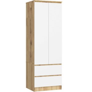 Szafa S60 Dąb Artisan, Biała 60x51x180 cm 303650 Szafa S60 Dąb Artisan, Biała 60x51x180 cm 303650