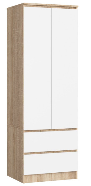 Szafa S60 Dąb Sonoma, Biała 60x51x180 cm 303625
