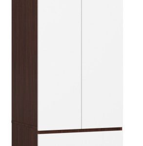 Szafa S60 Wenge, Biała 60x51x180 cm 303589 Szafa S60 Wenge, Biała 60x51x180 cm 303589