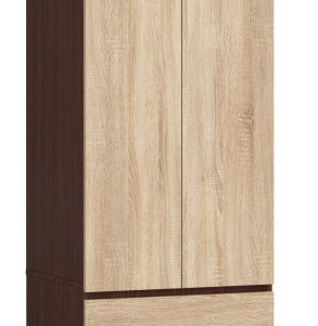 Szafa S60 Wenge, Dąb Sonoma 60x51x180 cm 303640 Szafa S60 Wenge, Dąb Sonoma 60x51x180 cm 303640