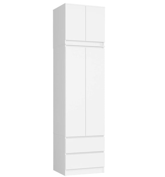 Szafa S60 z nadstawką Biała 60x51x234 cm 303633