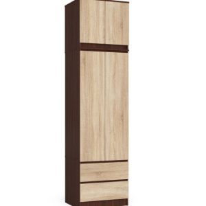 Szafa S60 z nadstawką Wenge, Dąb Sonoma 60x51x234 cm 303618 Szafa S60 z nadstawką Wenge, Dąb Sonoma 60x51x234 cm 303618