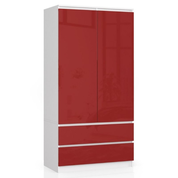 Szafa S90 2D 2Sz Clp Pk Czerwony Połysk 727991