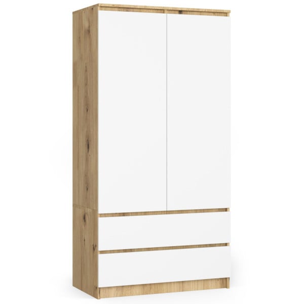 Szafa S90 2D 2Sz Clp Pk Dąb Artisan / Biała 727988