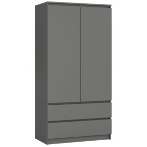Szafa S90 2D 2Sz Clp Pk Grafit Szary 728047 Szafa S90 2D 2Sz Clp Pk Grafit Szary 728047