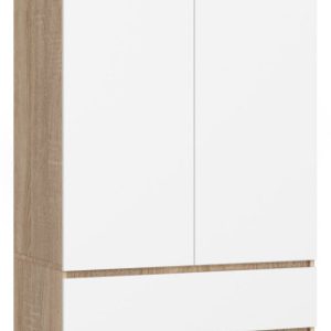 Szafa S90 2D 2Sz Clp Pk Sonoma / Biały 728059 Szafa S90 2D 2Sz Clp Pk Sonoma / Biały 728059