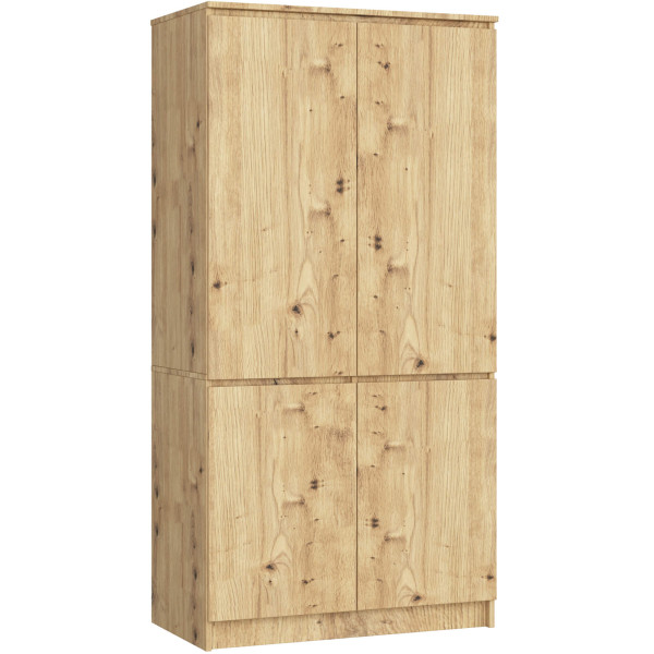 Szafa S90 4 drzwi AKORD Dąb Artisan 90x51x180 cm 353444
