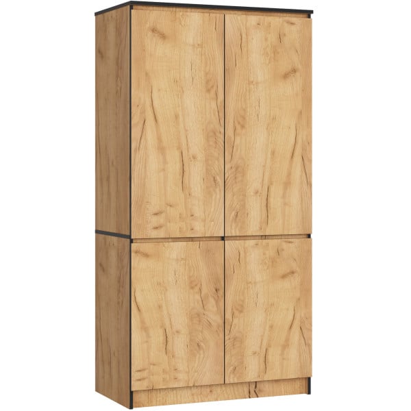 Szafa S90 4 drzwi AKORD Dąb Craft 90x51x180 cm 353441