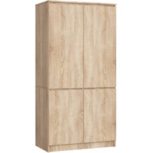 Szafa S90 4 drzwi AKORD Dąb Sonoma 90x51x180 cm 353443 Szafa S90 4 drzwi AKORD Dąb Sonoma 90x51x180 cm 353443