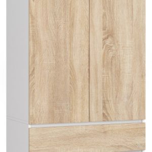 Szafa S90 Biała, Dąb Sonoma 90x51x180 cm 303561 Szafa S90 Biała, Dąb Sonoma 90x51x180 cm 303561