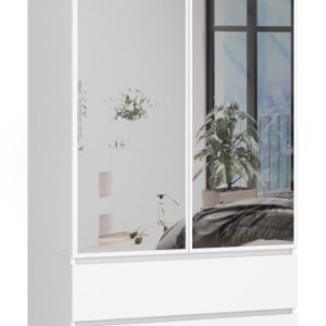 Szafa S90 Biała z lustrem 90x51x180 cm 303621 Szafa S90 Biała z lustrem 90x51x180 cm 303621