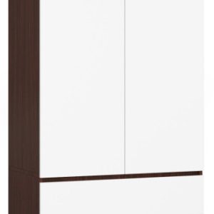 Szafa S90 Wenge, Biała 90x51x180 cm 303632 Szafa S90 Wenge, Biała 90x51x180 cm 303632