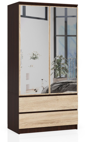 Szafa S90 Wenge, Dąb Sonoma 90x51x180 cm 303569