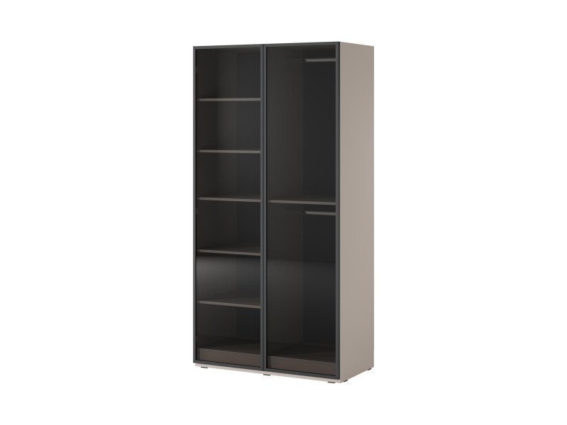 Szafa SANDBOX ANTISOL z LED gładka uchylna 100cm elegancka Kaszmirowa 771617