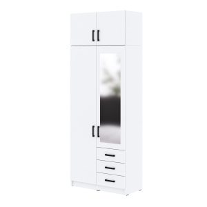 Szafa Sigma MAX B1 1L3SZ z lustrem 90 cm – biała 989677