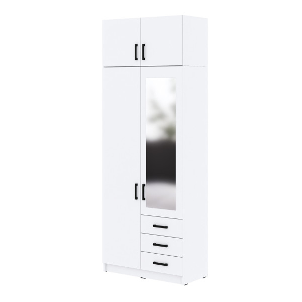 Szafa Sigma MAX B1 1L3SZ z lustrem 90 cm - biała 989677