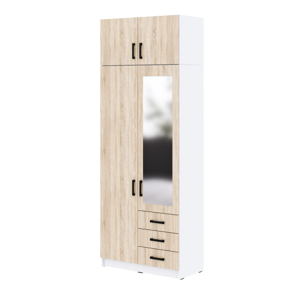 Szafa Sigma MAX B4 1L1U3SZ z lustrem 90 cm - dąb sonoma 989630