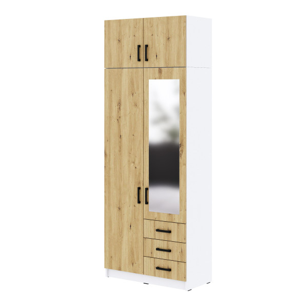 Szafa Sigma MAX B5 1L1U3SZ z lustrem 90 cm - dąb artisan 989661