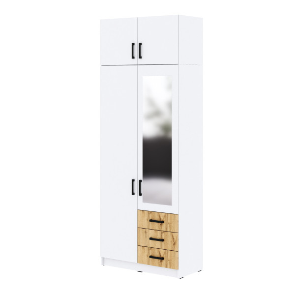 Szafa Sigma MAX B6 1L3SZ z lustrem 90 cm - dąb artisan 989652