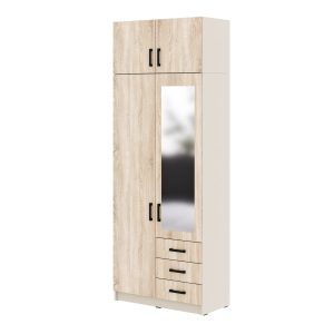 Szafa Sigma MAX K4 1L1U3SZ z lustrem 90 cm – dąb sonoma 989678 Szafa Sigma MAX K4 1L1U3SZ z lustrem 90 cm – dąb sonoma 989678