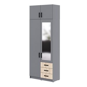 Szafa Sigma MAX S4 1L3SZ z lustrem 90 cm – dąb soana 989687 Szafa Sigma MAX S4 1L3SZ z lustrem 90 cm – dąb soana 989687