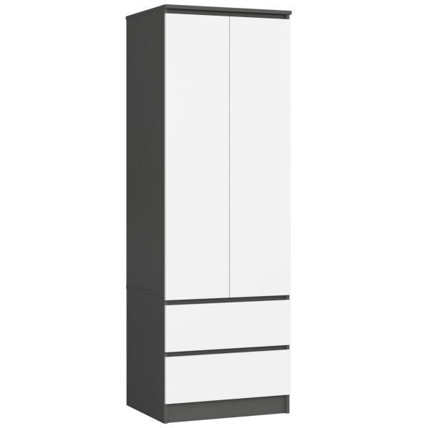 Szafa Star S60 2D 2Sz Pk Grafit Szary / Biała 727990