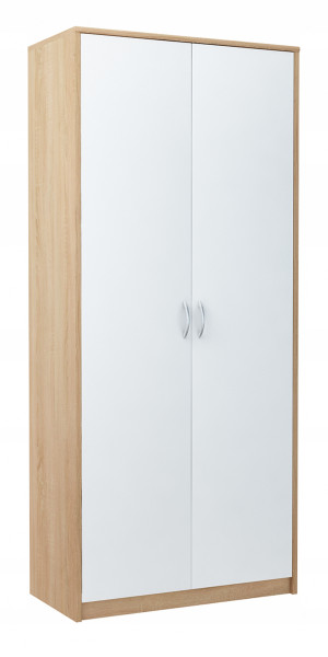 Szafa szafka 2D1P BIAŁY-SONOMA 85cm komoda regał 228308