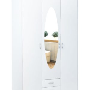 Szafa szafka 3D2S biała trzydrzwiowa z lustrem 228303 Szafa szafka 3D2S biała trzydrzwiowa z lustrem 228303