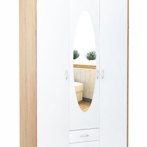 Szafa szafka 3D2S biały – sonoma trzydrzwiowa lustro 228300 Szafa szafka 3D2S biały – sonoma trzydrzwiowa lustro 228300