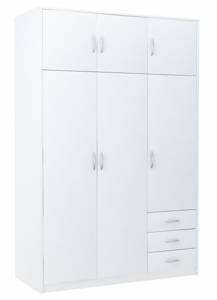 Szafa szafka 6D3S BIAŁA 127cm komoda regał półka 228302